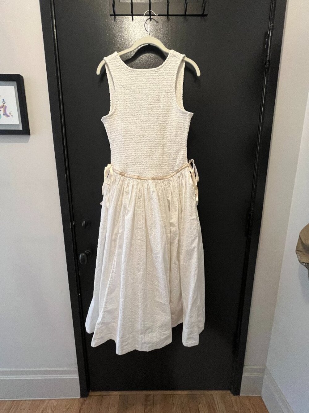 Free People Nightingale Seersucker Midi Dress NWT